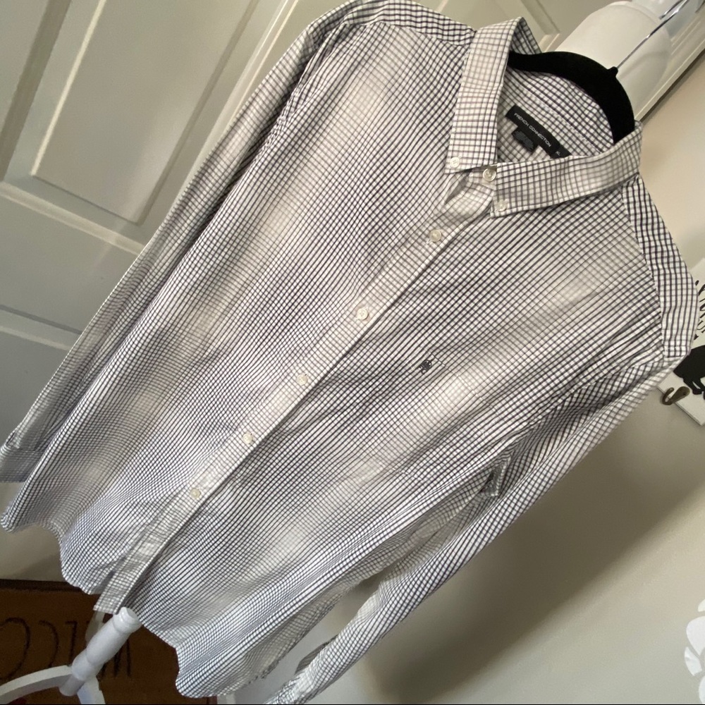 French Connection Size XL Checkered Shirt EUC